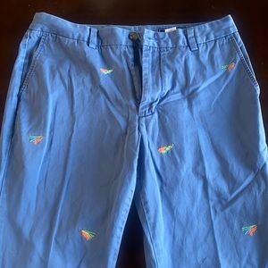 Vineyard Vines Embroidered Slim Fit Breaker Pants